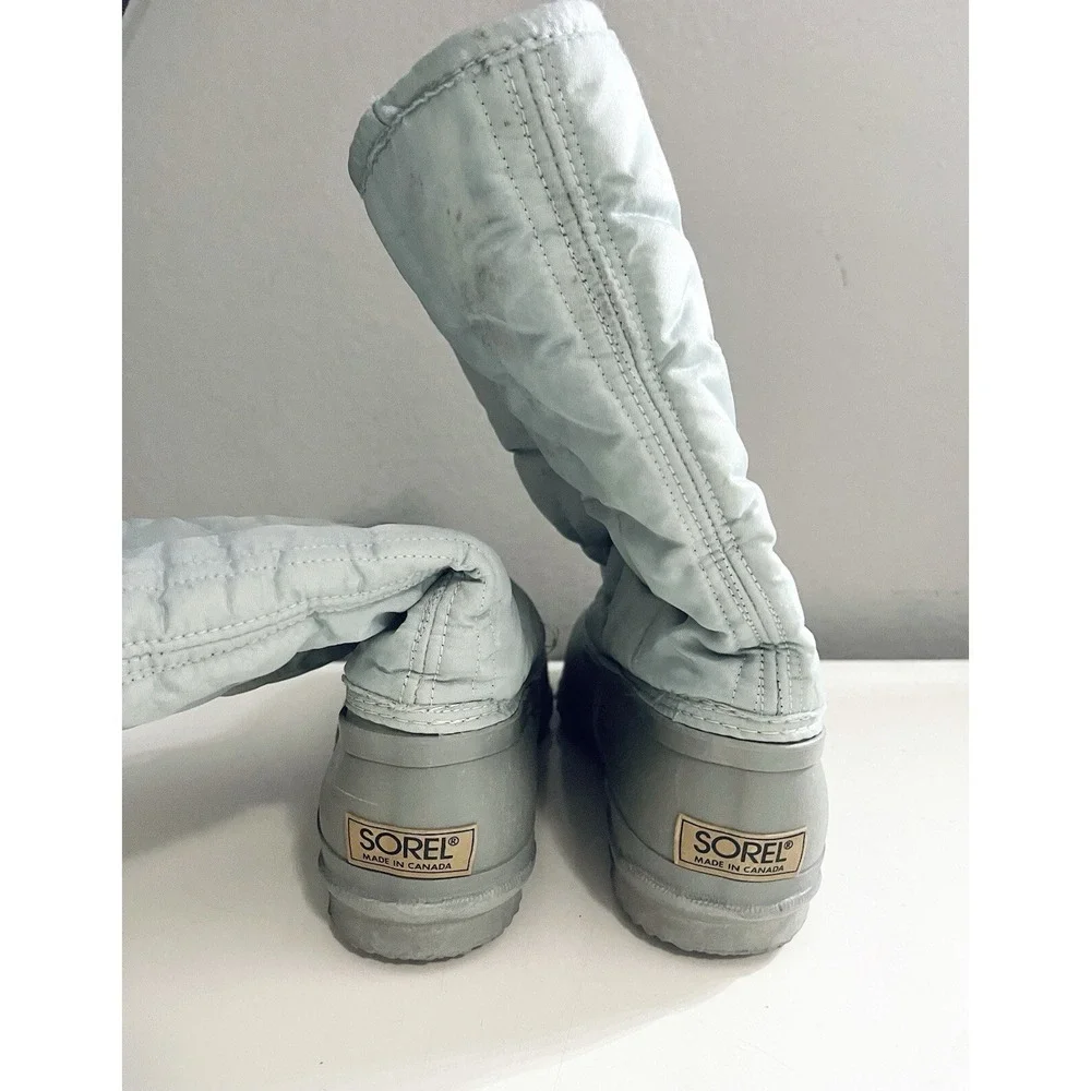 sorel winter boots Rubber Soles Zip Up‎ Sz 8